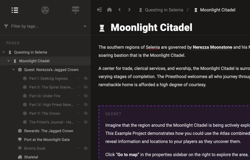 Rich text editing in LegendKeeper Wiki