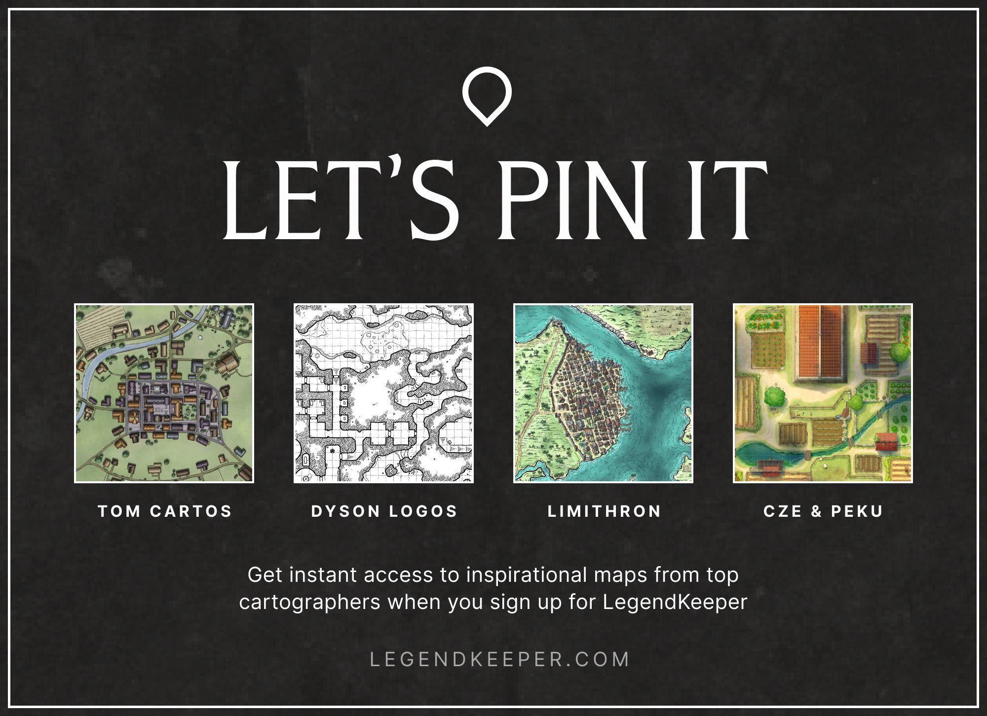 Feature image for Free Map Pack now available in LegendKeeper